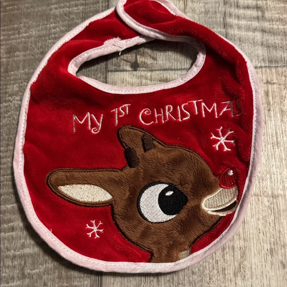 Festive Chevron Bib and Blanket Set